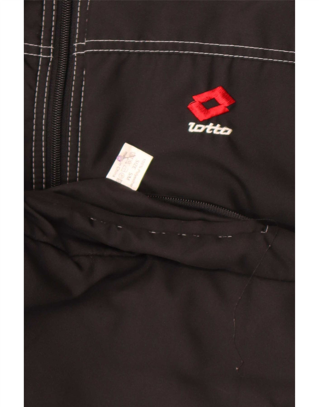 Lotto Gilet réversible pour homme UK 36 Petit Noir Polyester
