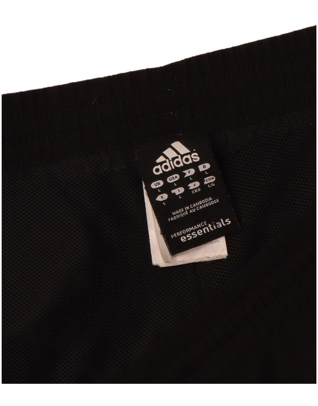 Adidas Short de sport Climalite pour homme, grand, noir, polyester