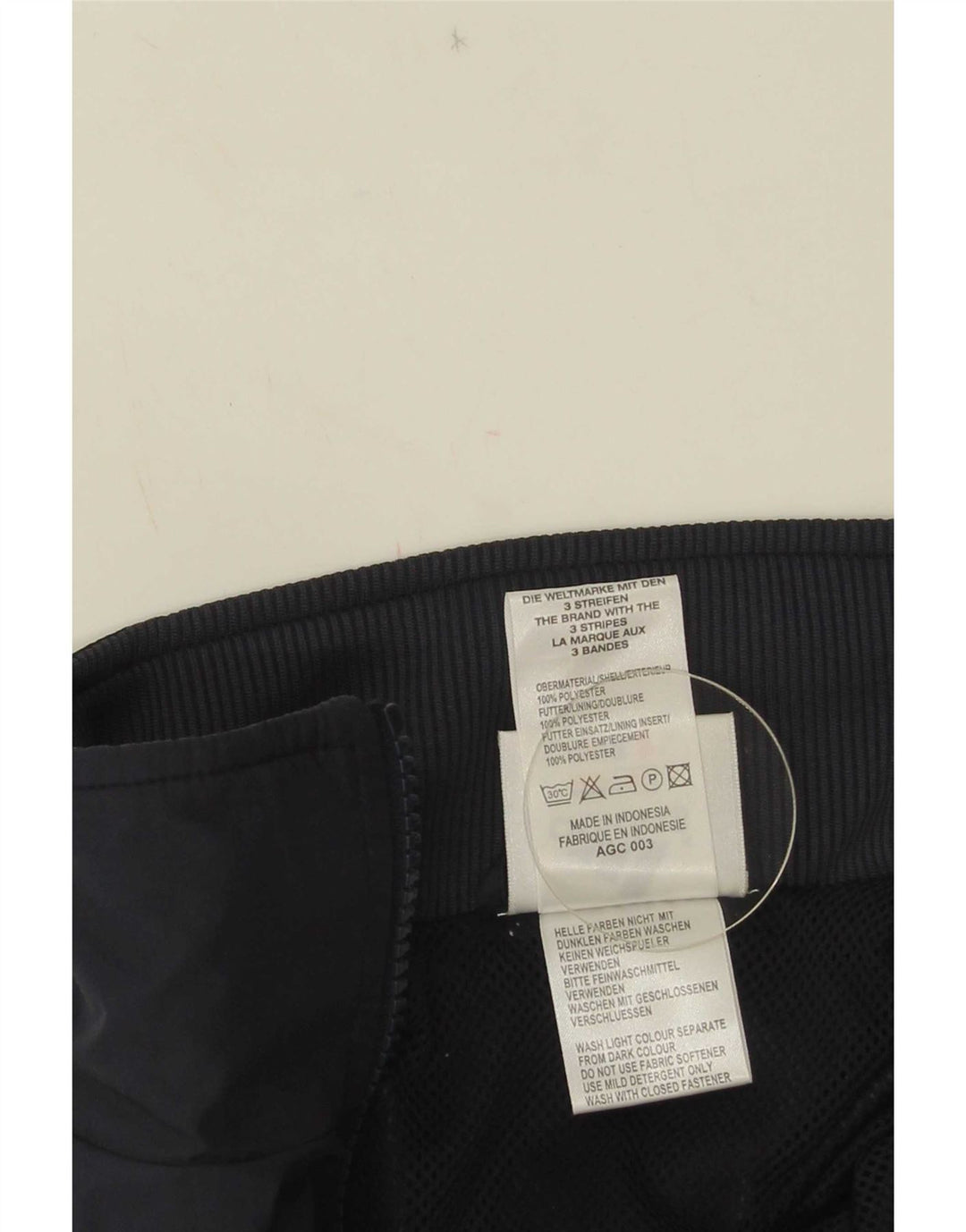 Adidas Veste de survêtement pour homme UK 38/40 Bleu marine moyen Polyester