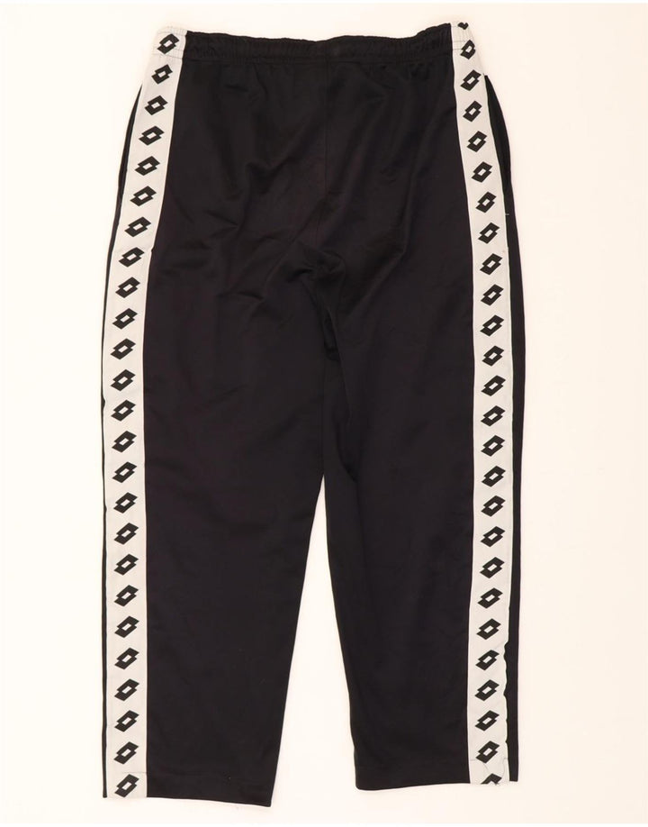 LOTTO Mens Graphic Tracksuit Trousers UK 40/42 Medium  Navy Blue Polyester Vintage Lotto and Second-Hand Lotto from Messina Hembry 