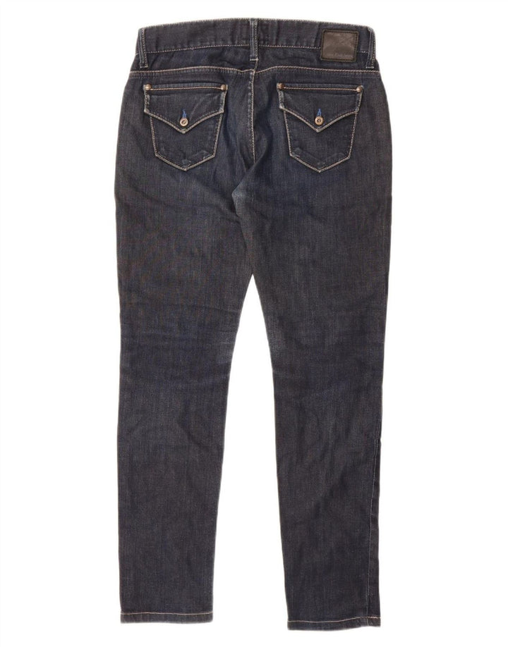 Calvin Klein Jean Slim Femme W27 L29 Bleu Marine Coton