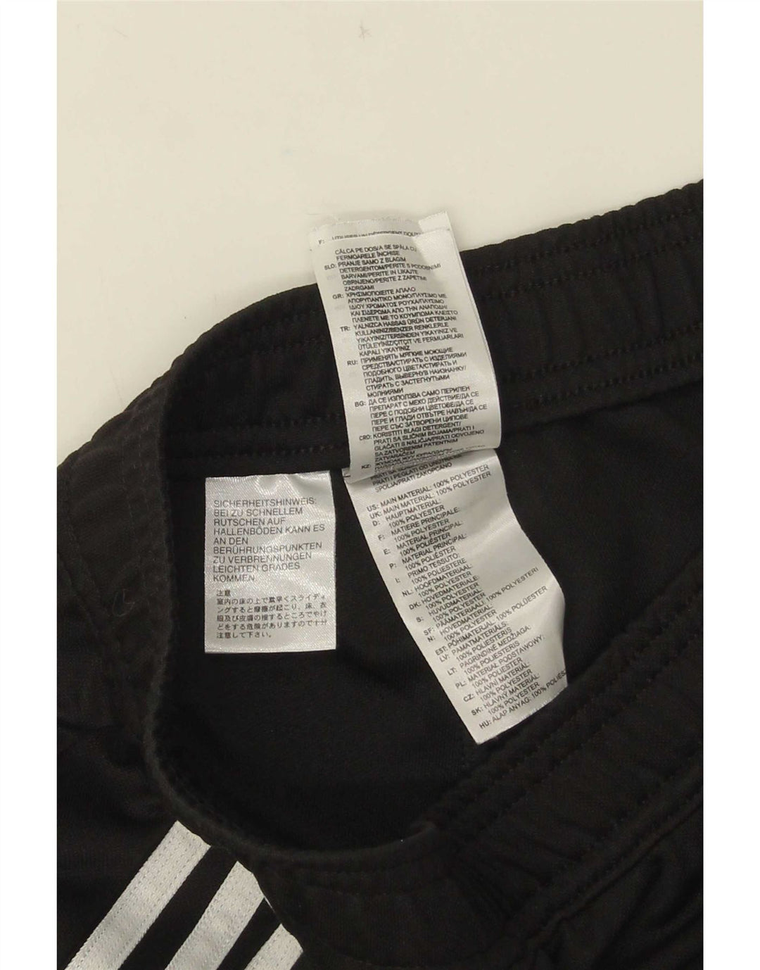 Adidas Pantalon de survêtement pour femme UK 4 XS Noir Polyester