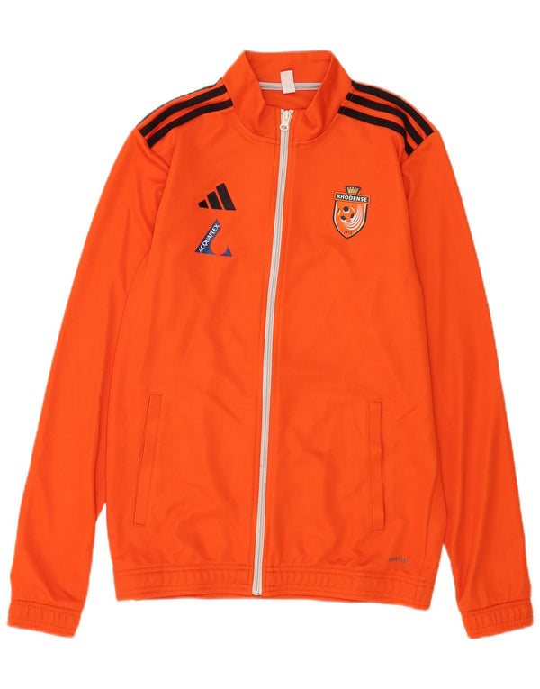 Adidas Veste de survêtement graphique pour hommes, petit, orange, polyester