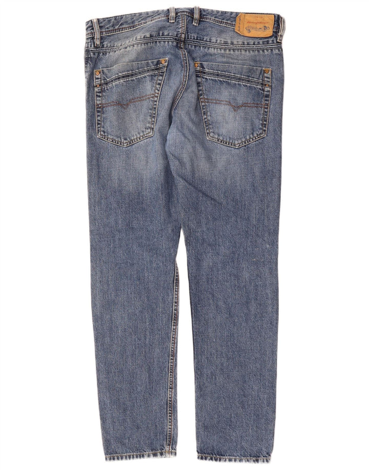 Diesel Jean Krayver Regular Slim W32 L30 Homme Bleu Coton