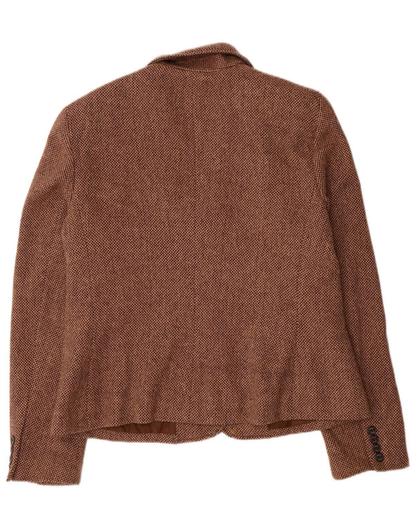 Chaps Veste blazer à 2 boutons pour femme US 16 2XL Marron Viscose