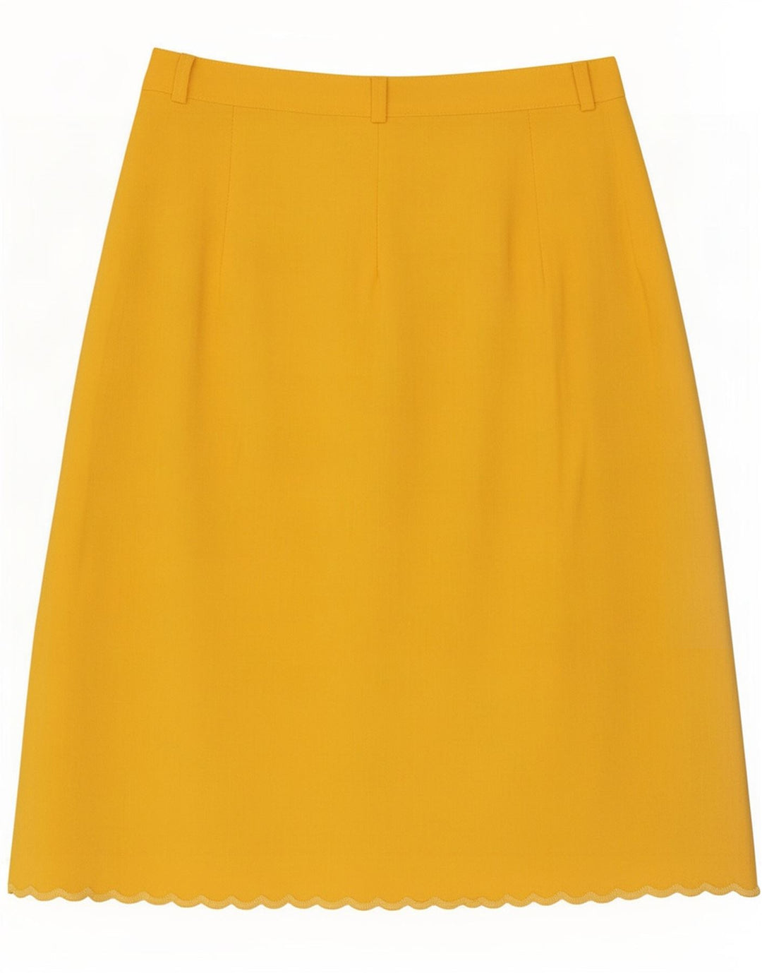 jupe portefeuille femme vintage Medium W28 Jaune Floral