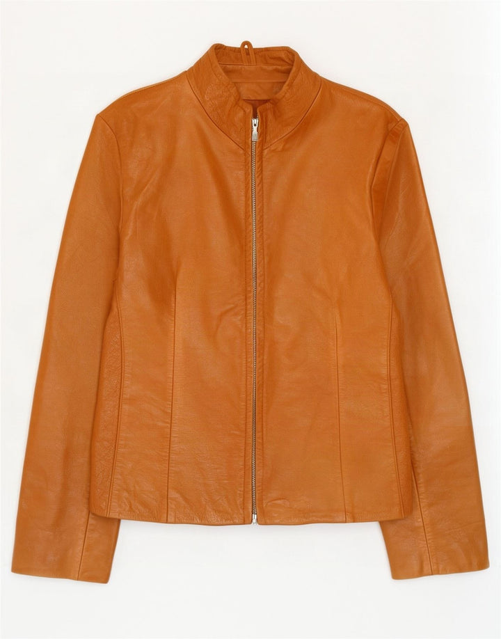 veste en cuir femme vintage UK 14 Beige moyen