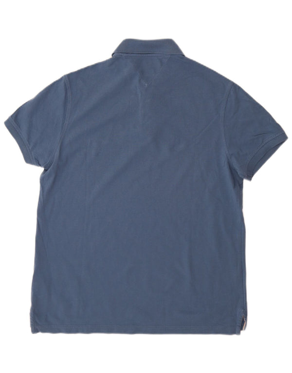 TOMMY HILFIGER Polo Regular Fit Homme Petit Bleu Coton