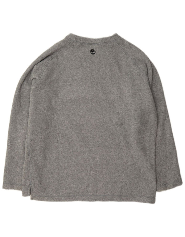 Timberland Pull Polaire Homme Large Gris Moucheté Polyester