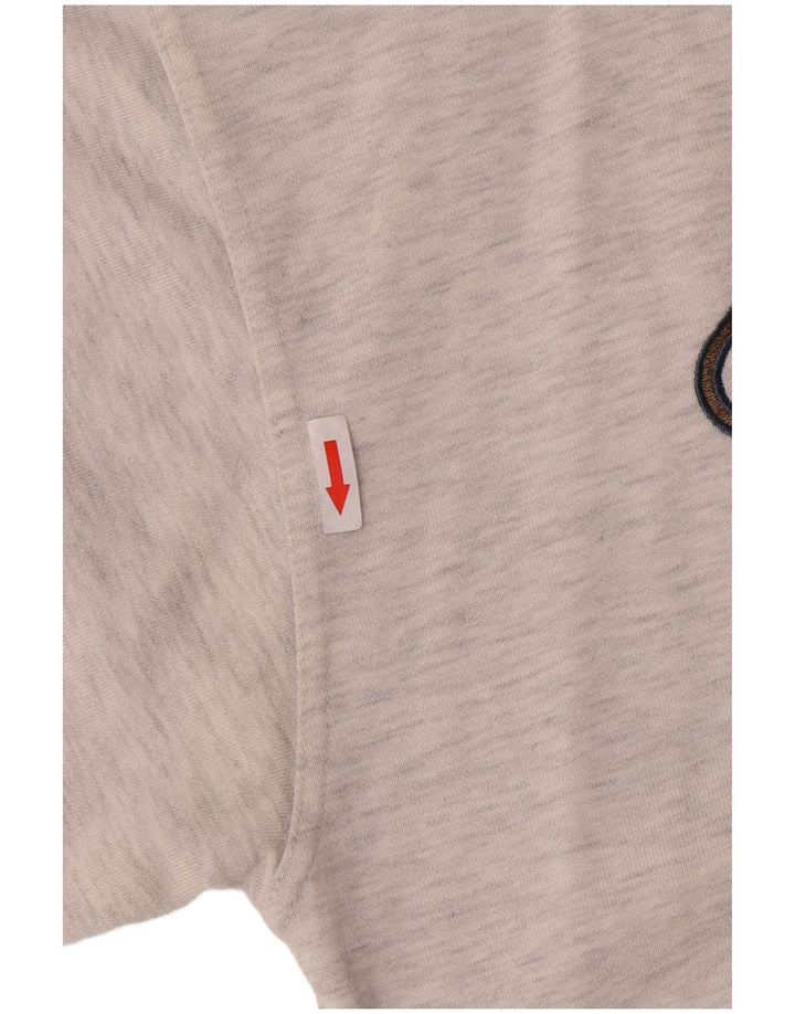 Champion Sweat-shirt graphique pour homme en coton moucheté gris grand