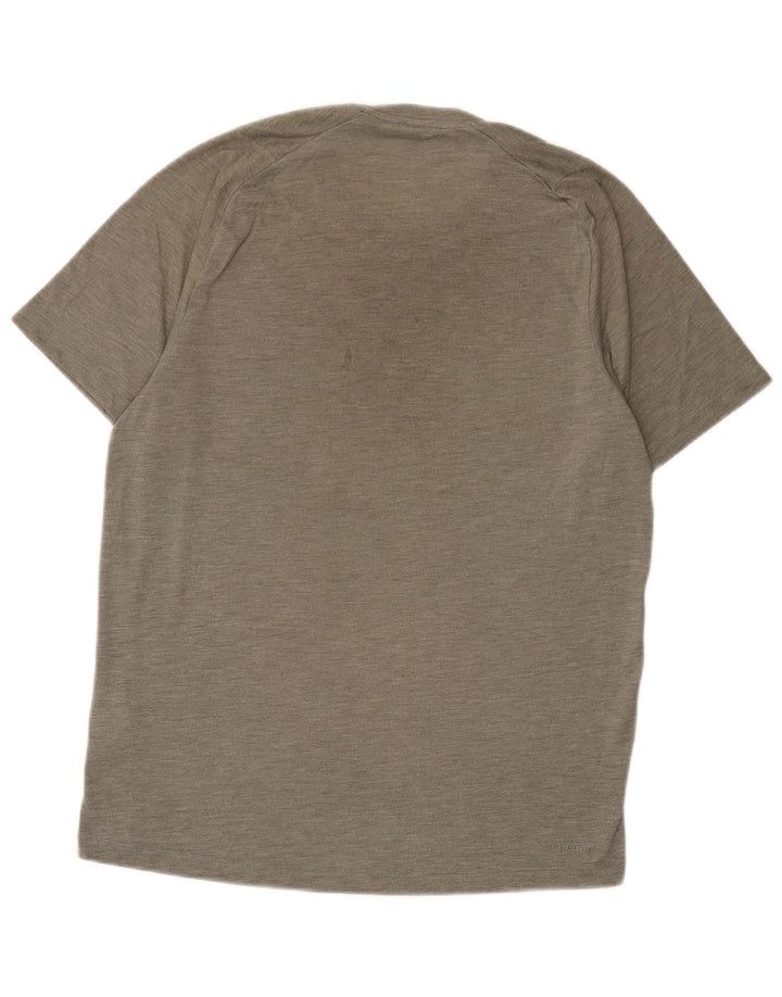 Adidas T-Shirt Climalite Homme Gris Moyen Polyester