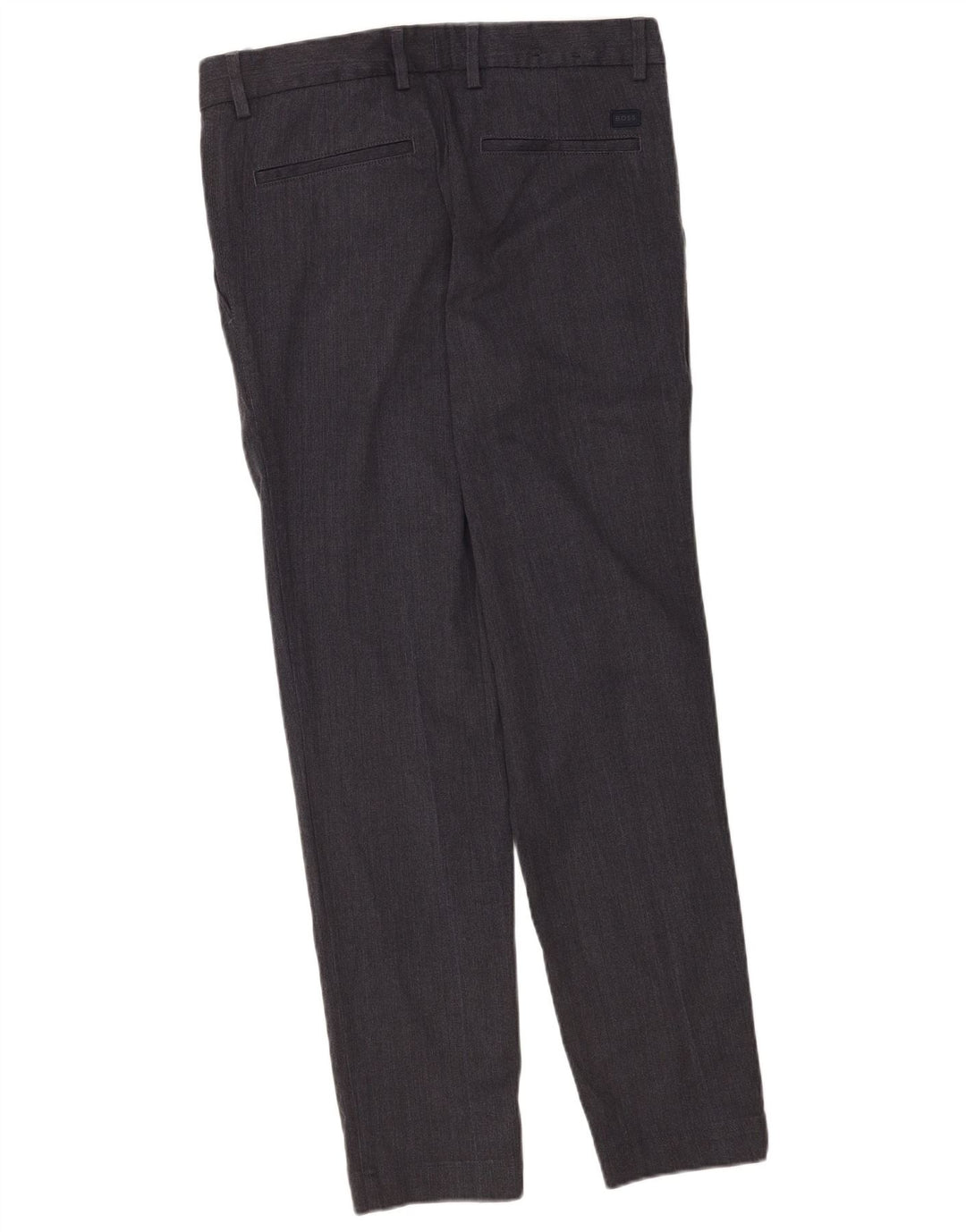 Hugo Boss Pantalon chino Kane Regular Fit W30 L32 Homme Gris Polyester