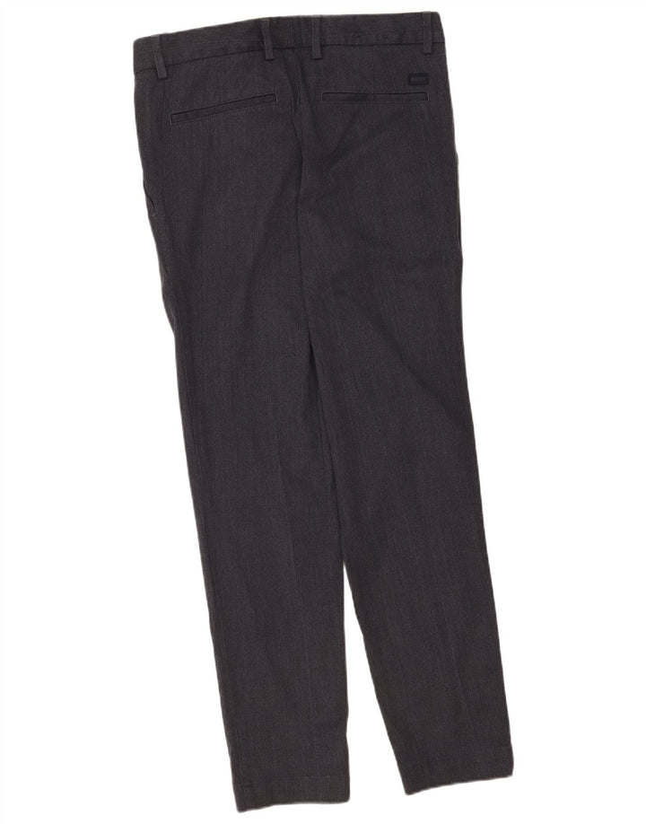 Hugo Boss Pantalon chino Kane Regular Fit W30 L32 Homme Gris Polyester