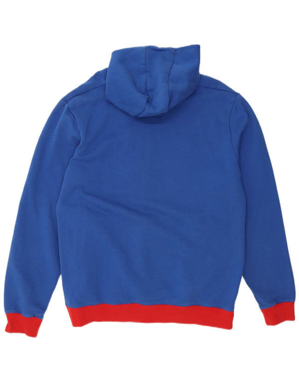 G-STAR Pull à capuche graphique pour homme 2XL en coton color block bleu