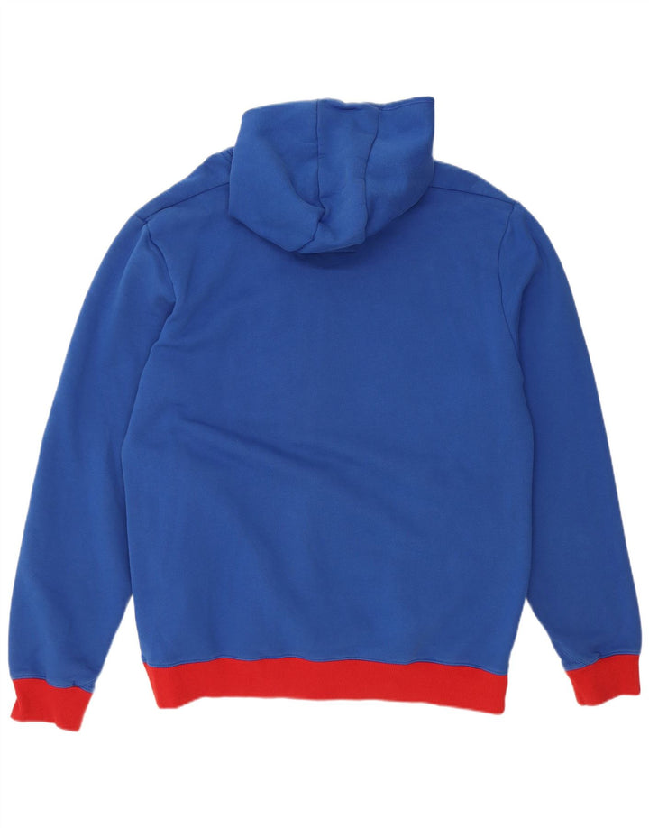 G-STAR Pull à capuche graphique pour homme 2XL en coton color block bleu
