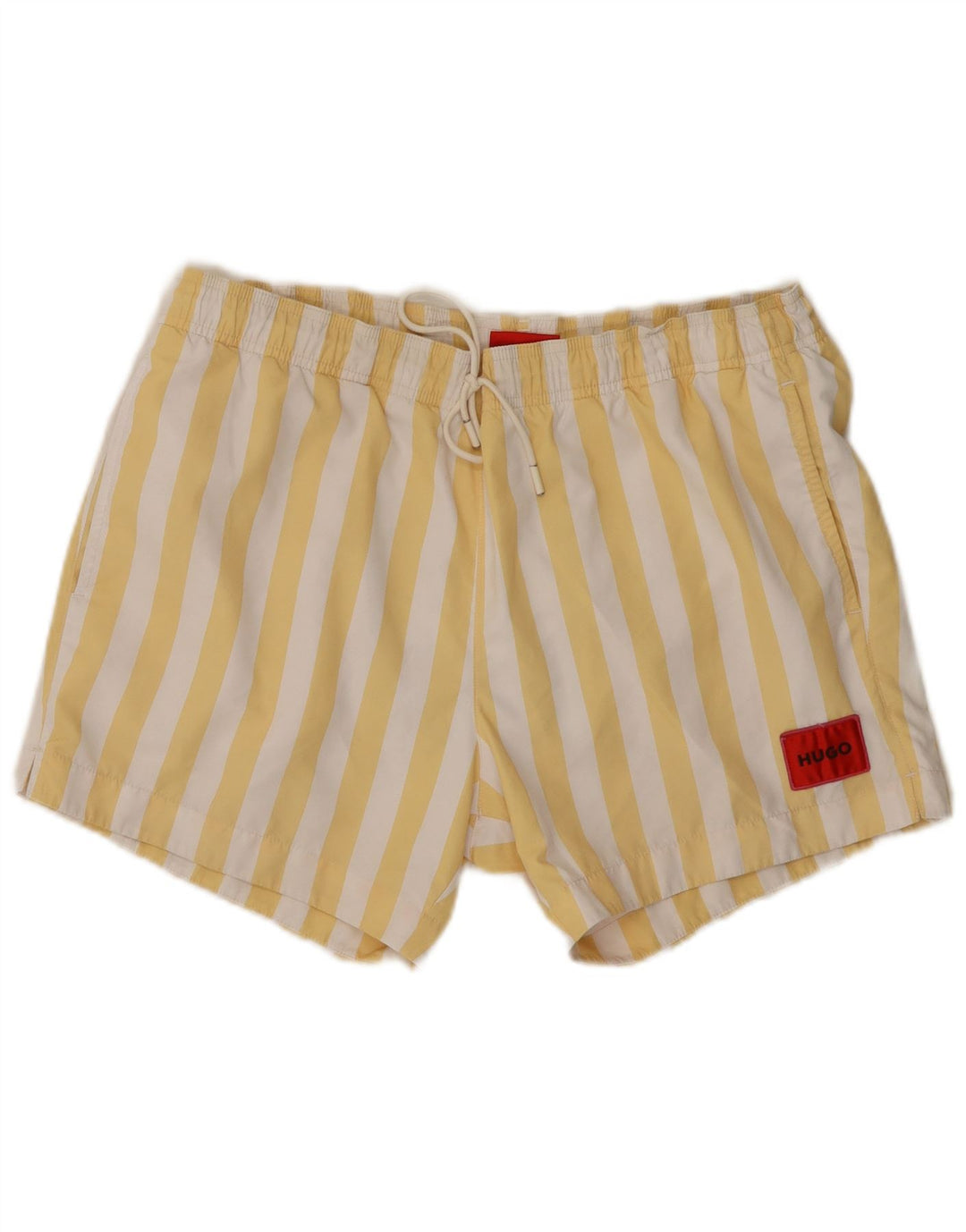 Hugo Boss Short de bain à rayures jaunes pour homme