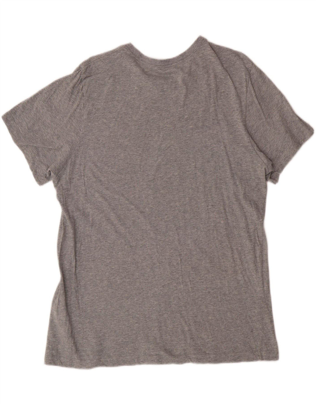 NIKE Mens T-Shirt Top Large Grey Cotton