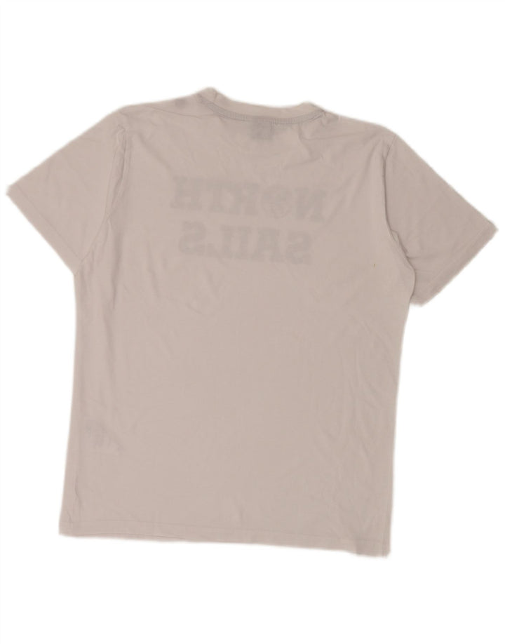 North Sails T-Shirt Graphique Homme Petit Blanc Coton