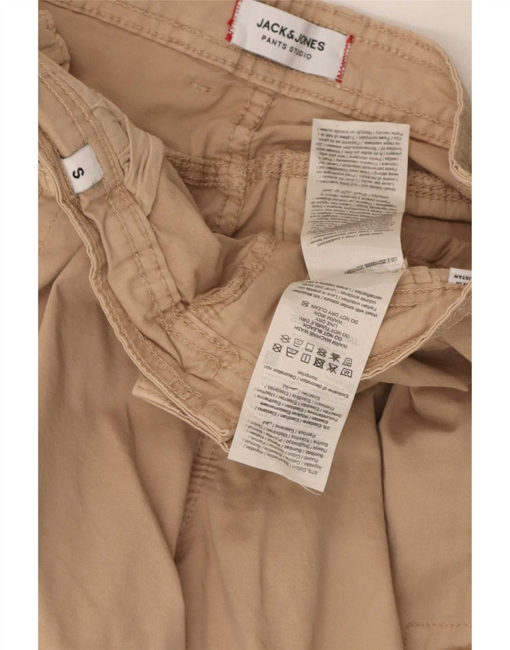 Jack & Jones Short Cargo Homme Petit W30 Coton Beige
