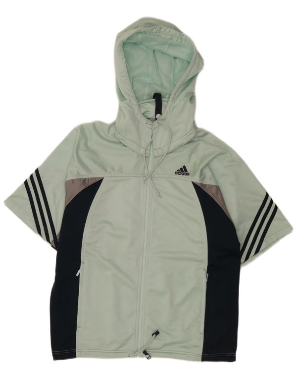 Adidas Veste de survêtement à capuche pour homme UK 40/42 Turquoise moyen