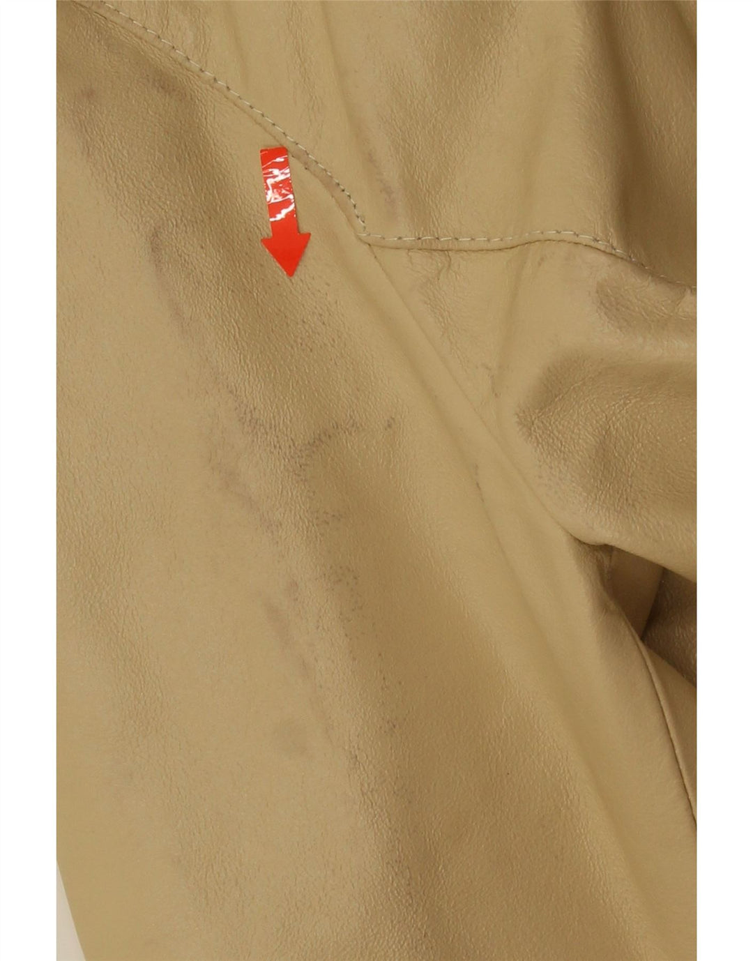 veste en cuir femme vintage cuir beige moyen