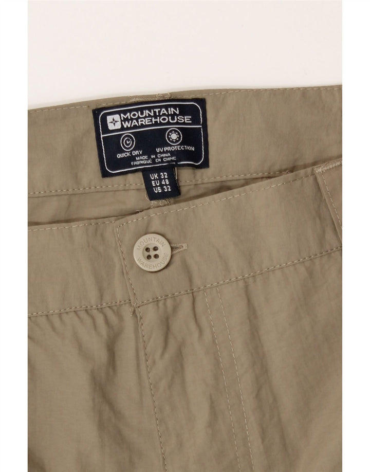 Mountain Warehouse Short Cargo W32 Homme Beige Moyen Polyamide