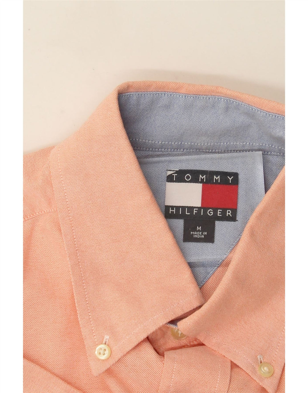 Tommy Hilfiger Chemise à Manches Courtes Homme Orange Moyen