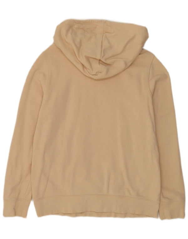 Adidas Pull à capuche graphique pour femme UK 12 Coton beige moyen
