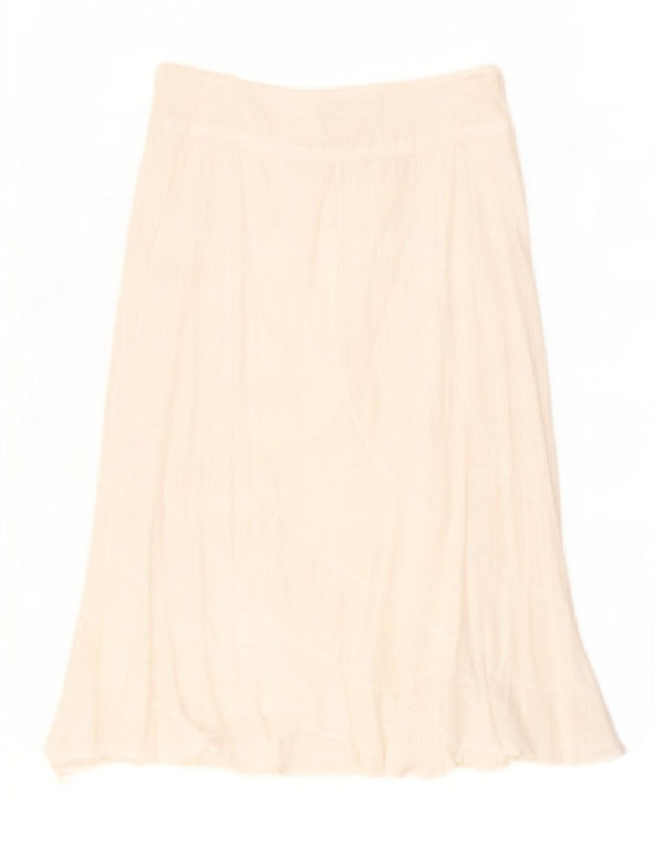 EWM Jupe trapèze pour femme Large W36 Coton blanc