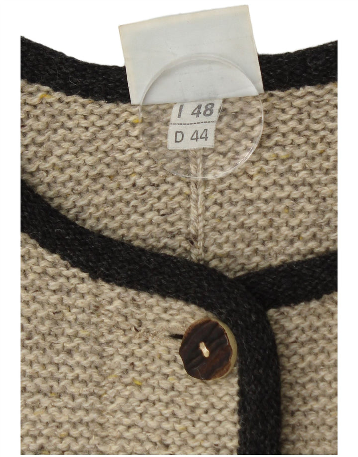 Lindbergh Cardigan Femme Pull IT 48 XL Gris Moucheté Laine Vierge