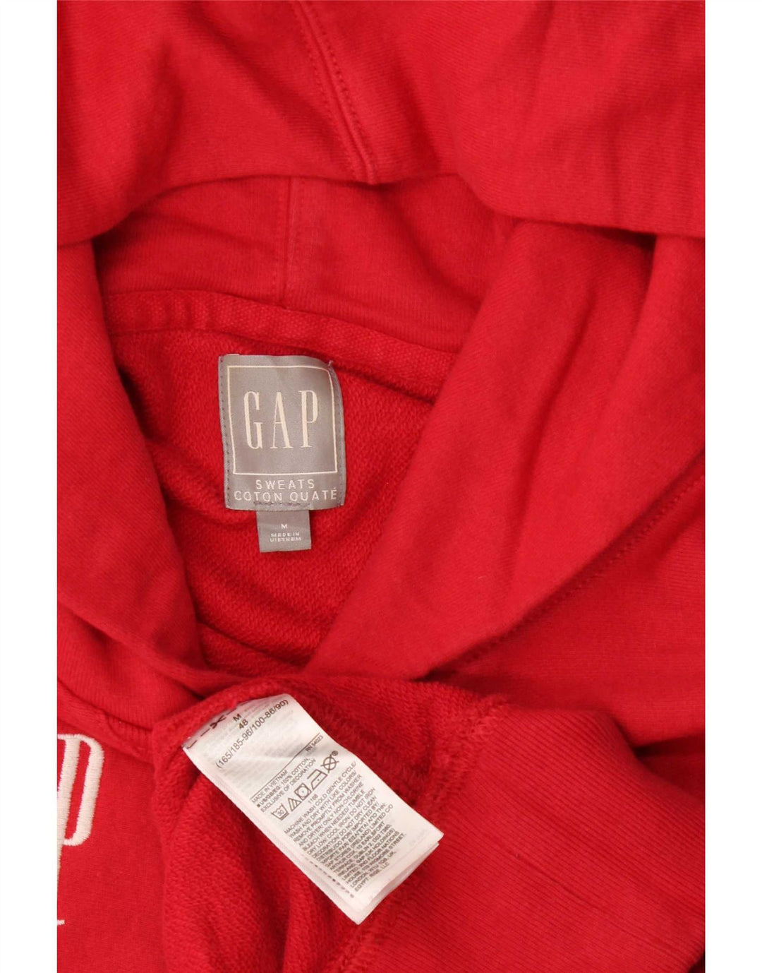 Gap Pull à Capuche Graphique Homme Rouge Moyen Coton