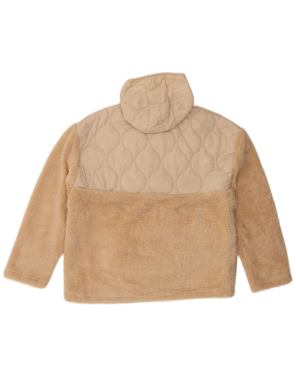 Animal Pull polaire surdimensionné à capuche pour femme UK 46 Large Beige Polyester