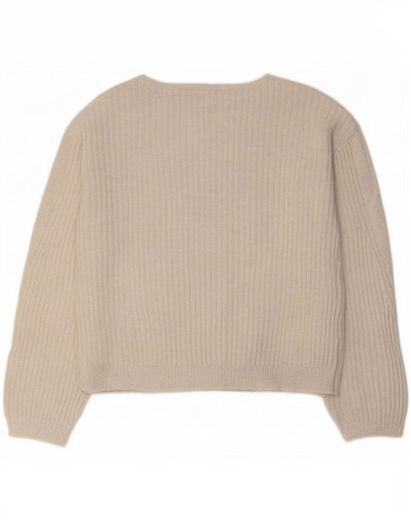 Marks & Spencer Pull col bateau pour femme UK 10 Small Blanc cassé