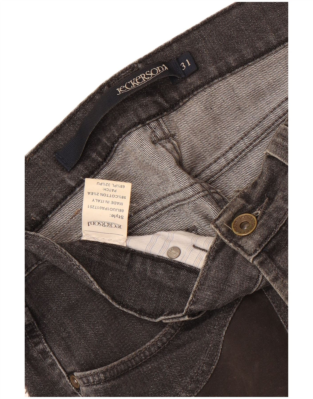 Jeckerson Jean Slim Homme W31 L32 Gris Coton