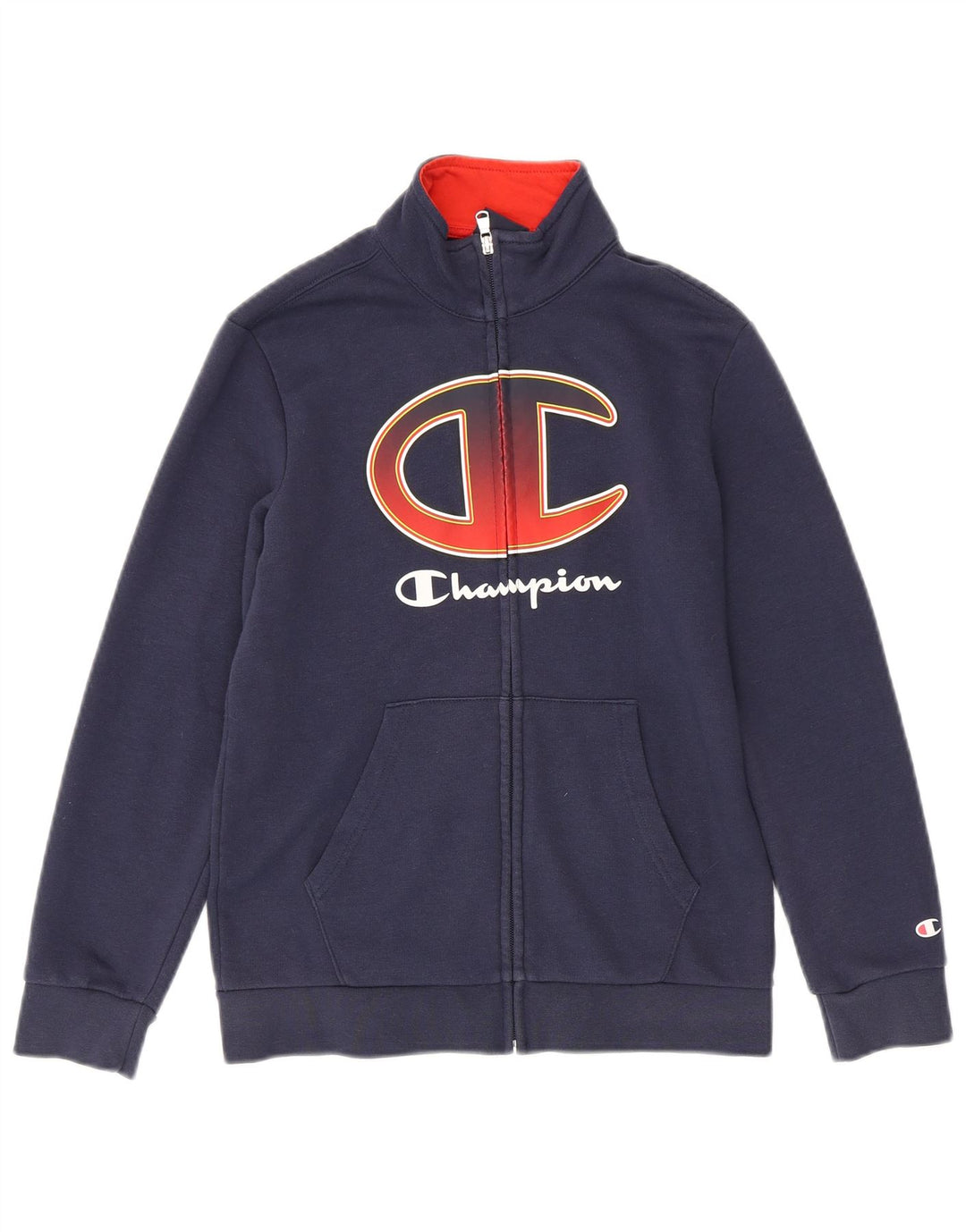 CHAMPION Veste de Survêtement Graphique Garçon 11-12 Ans Grand Bleu Marine