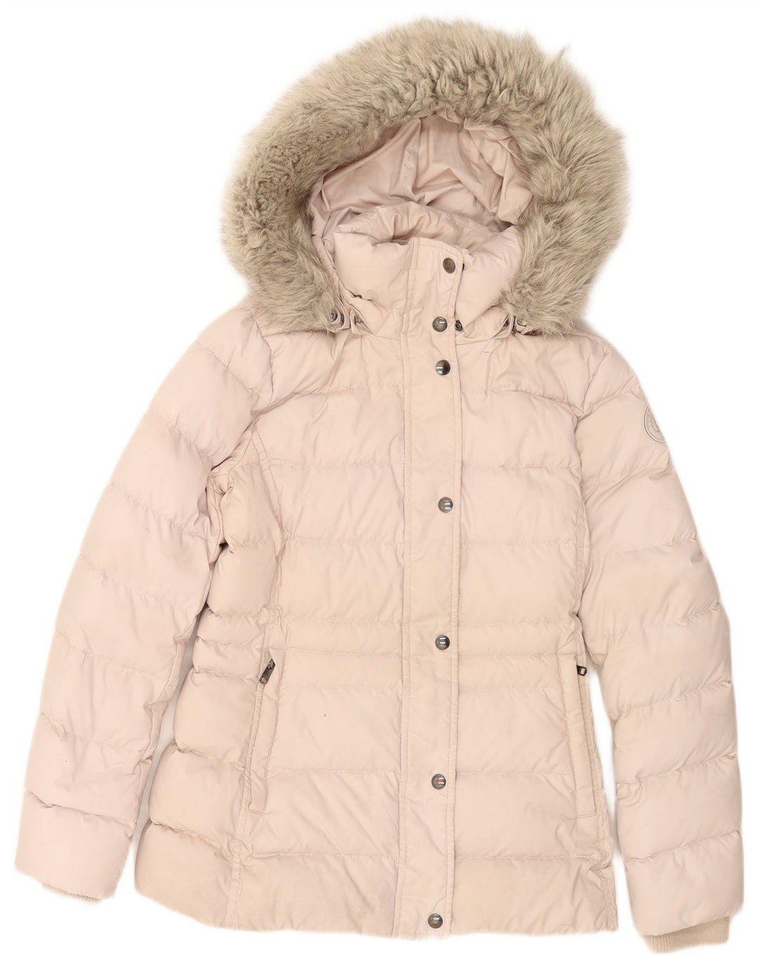 Tommy Hilfiger Veste matelassée à capuche pour femme UK 6 XS Rose Polyester