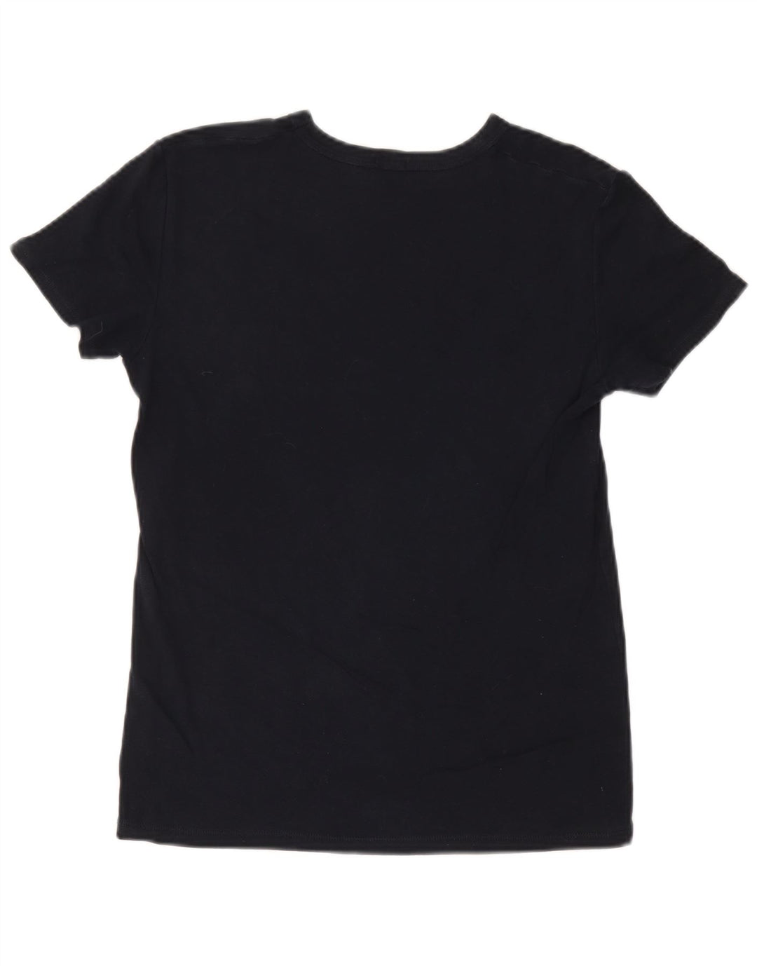 Benetton T-Shirt Graphique Femme UK 14 Bleu Marine Moyen