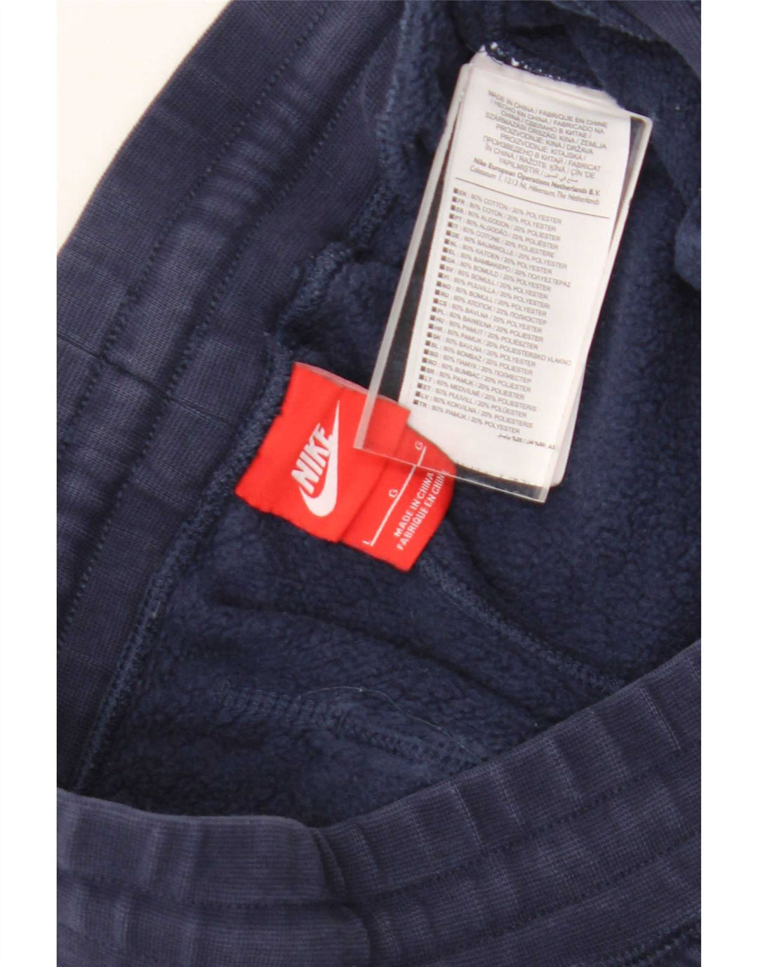 Nike Pantalon de survêtement pour homme en coton bleu marine Taille L