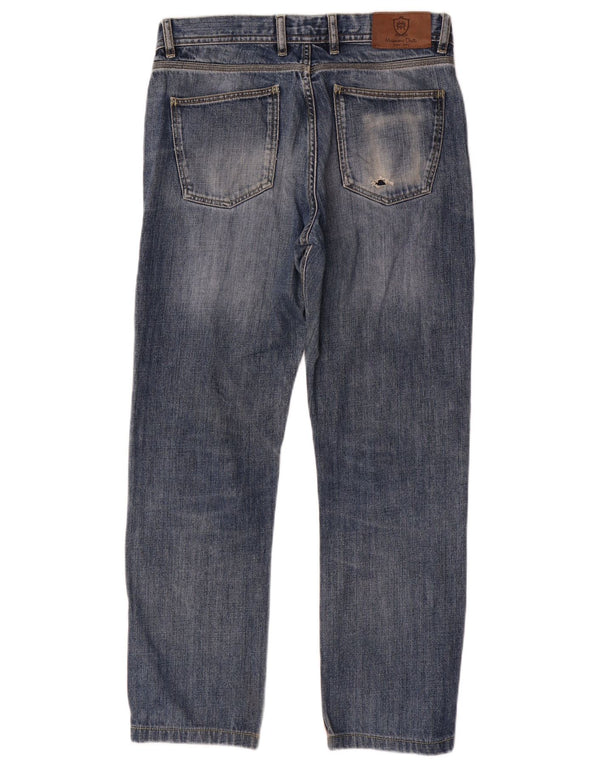 Massimo Dutti Jean droit pour homme EU 40 Medium W31 L28 Bleu