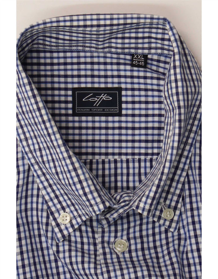 Lotto Chemise Homme Taille 45/46 2XL Bleu Vichy