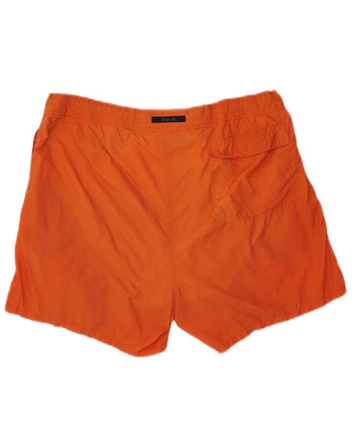 Zegna S Short de bain homme nylon orange moyen