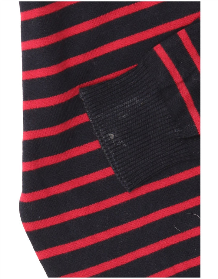 Zara Pull à col rond en coton rayé bleu marine moyen pour homme
