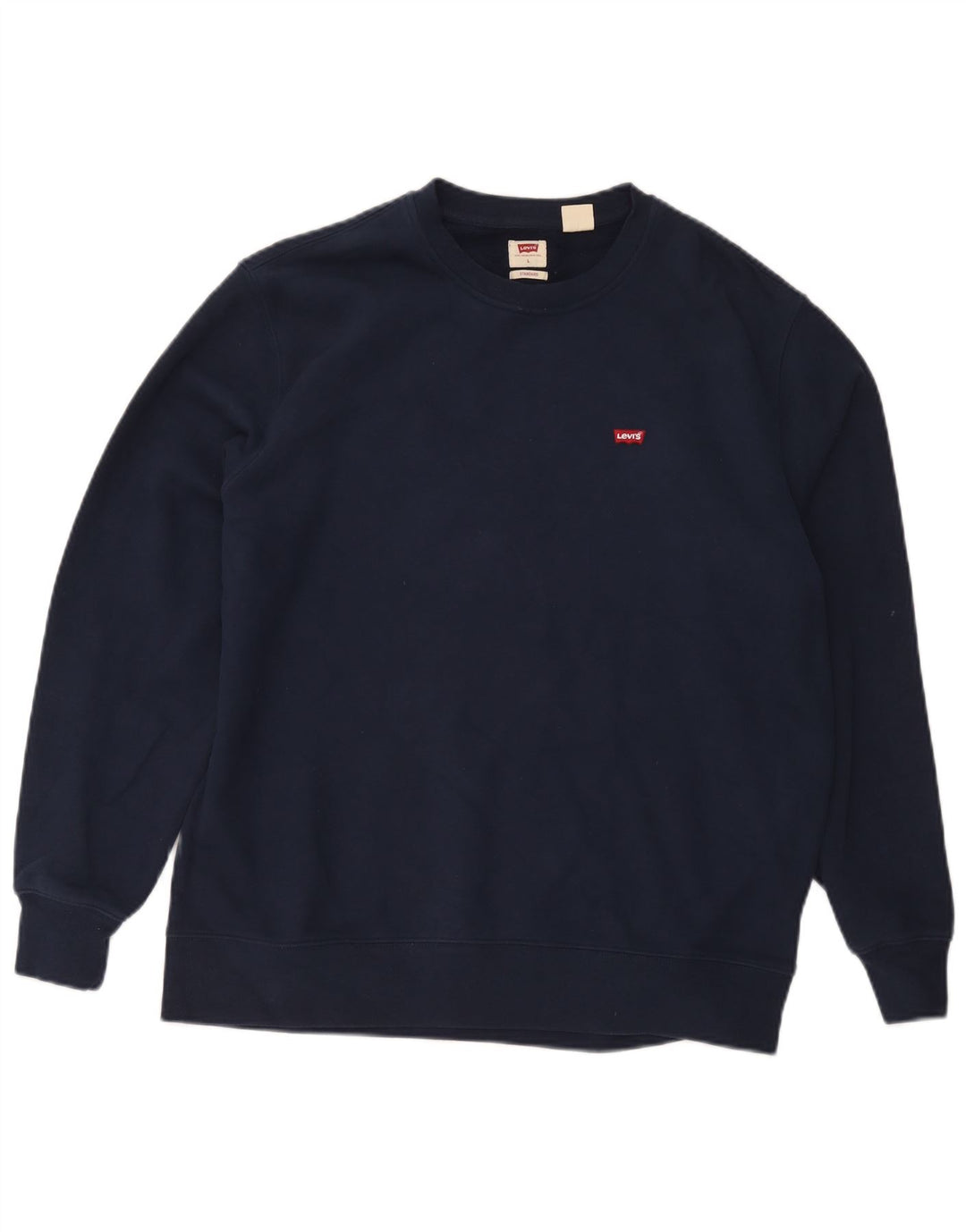 Levi's Standard Sweatshirt Jumper Large Homme Bleu Marine Coton