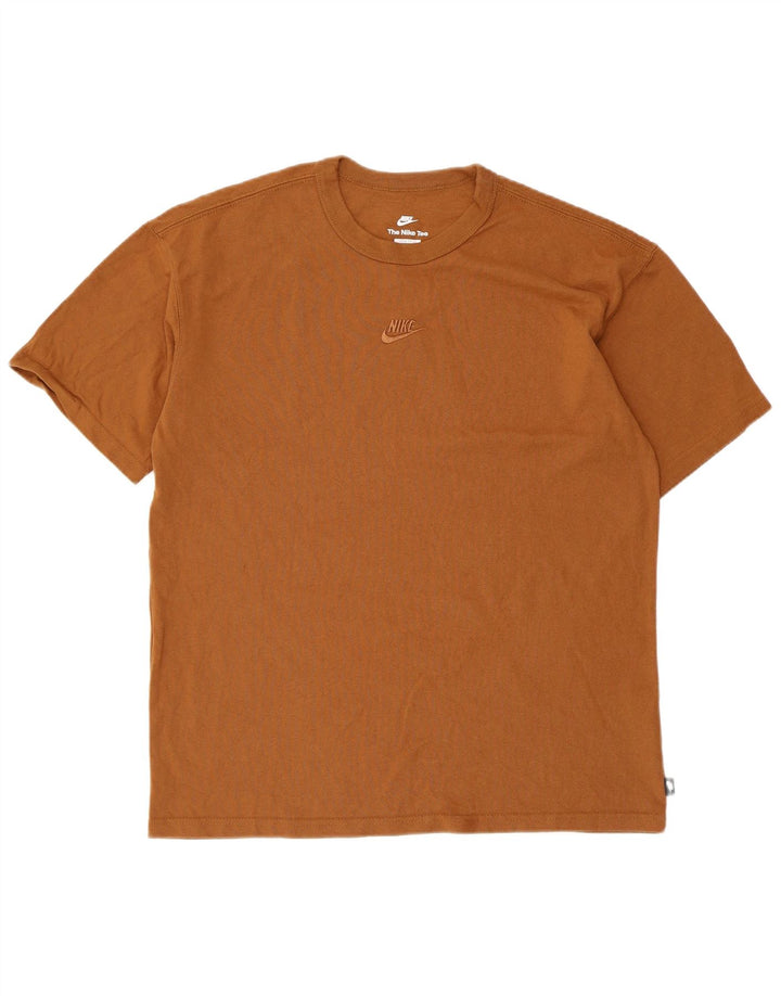 Nike T-shirt coupe ample en coton marron moyen pour homme