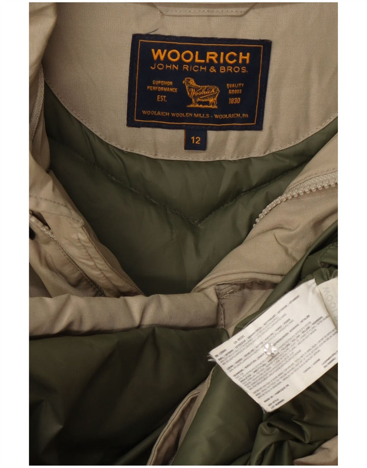Woolrich Veste matelassée à capuche pour garçon 11-12 ans Beige Coton
