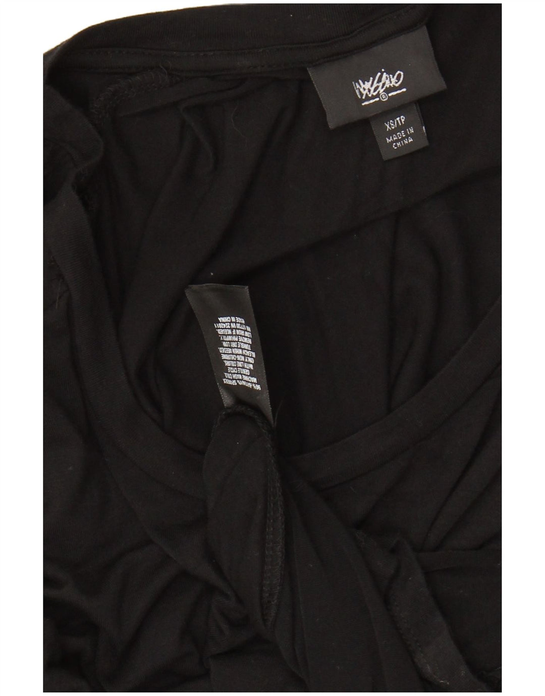 MOSSIMO Robe longue à manches 3/4 pour femme UK 6 XS Rayonne noire