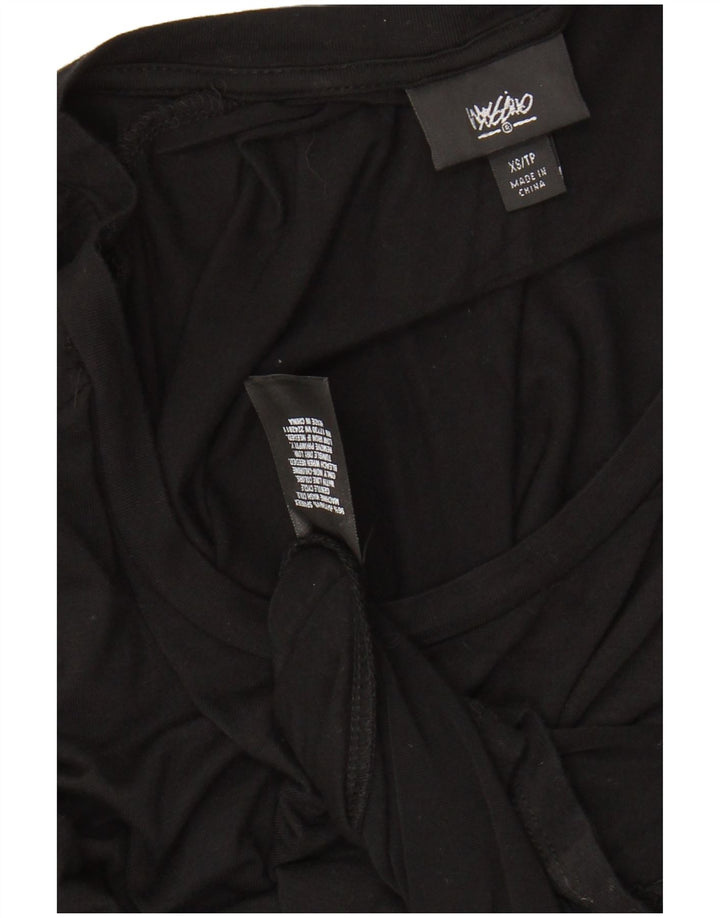 MOSSIMO Robe longue à manches 3/4 pour femme UK 6 XS Rayonne noire