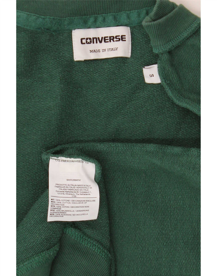 Converse Sweat-shirt pour homme en coton vert Small