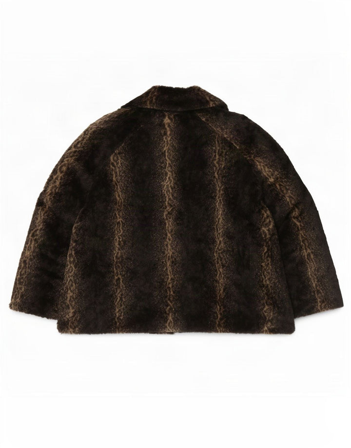 Marks & Spencer Veste Per Una pour femme UK 16 Grand imprimé animal marron
