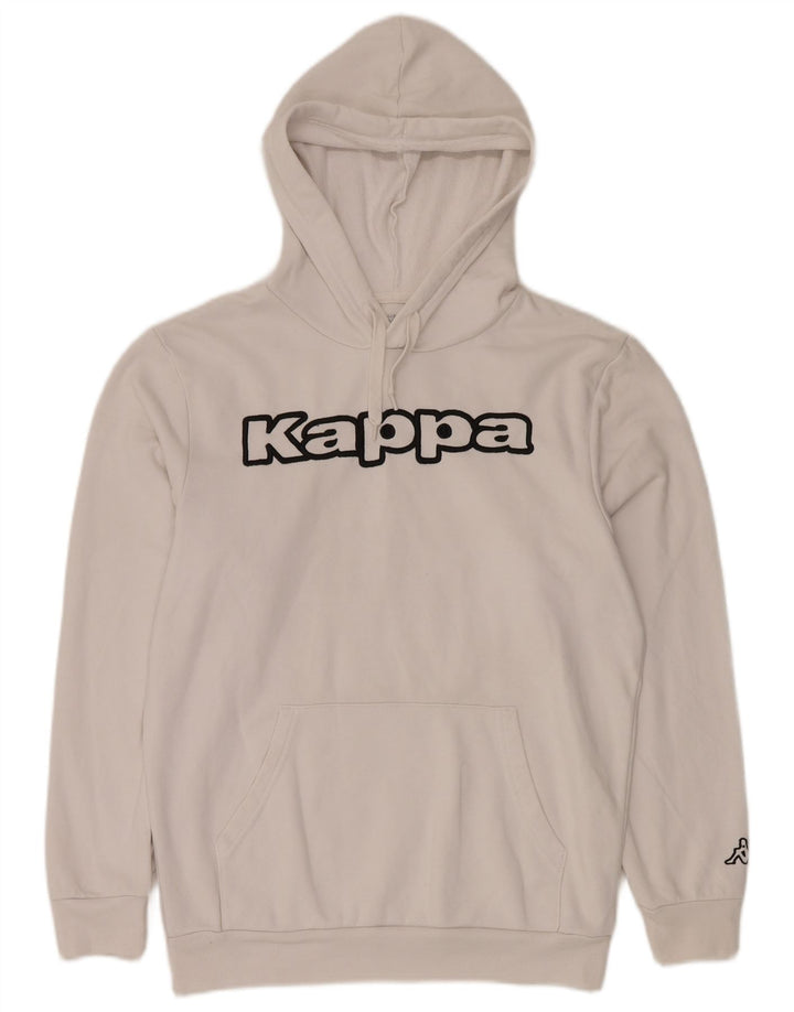 KAPPA Pull à capuche graphique pour homme en coton blanc Taille L